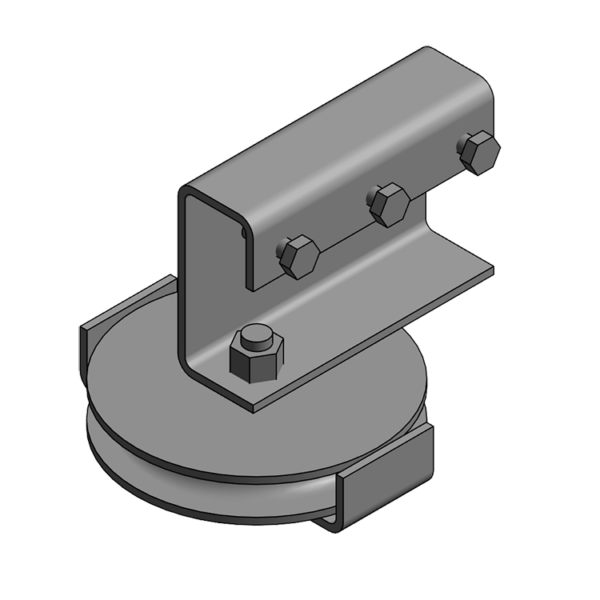 I-Beam Track Single End Pulley - Image 2